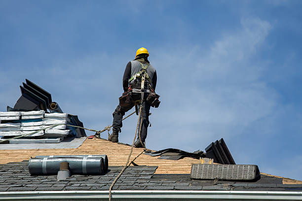 Professional Storm Damage Roof Repair technician working in Silverado, CA